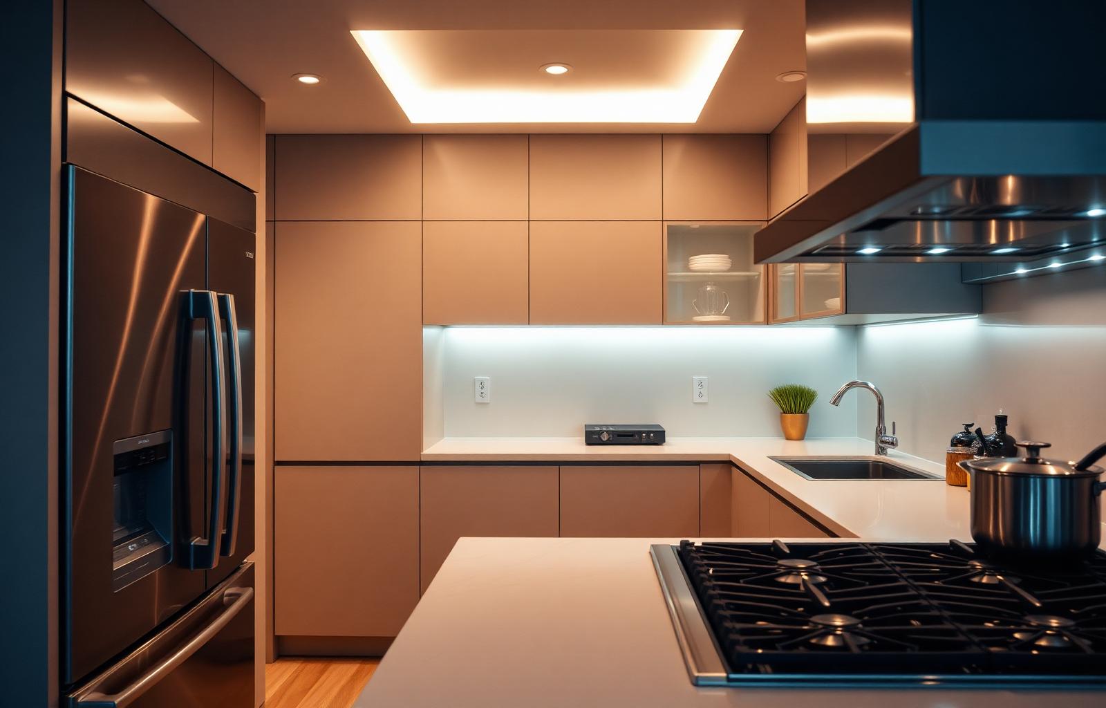 Cocina moderna con electrodomésticos Kitchenaid
